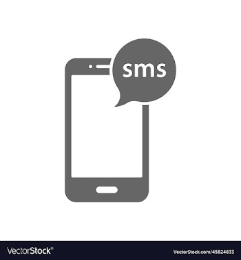 eps10 grey smartphone email or sms abstract
