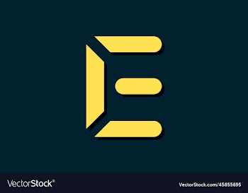 eps10 initial letter f and e linked logo