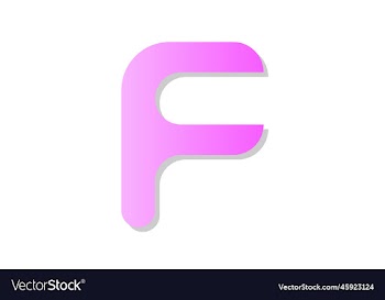 eps10 letter f logo with gradient design