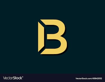eps10 monogram b letter logo b letter