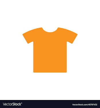 eps10 orange t shirt solid art abstract