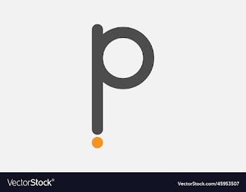 eps10 p letter logo template