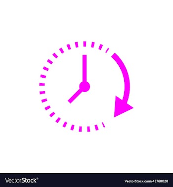 eps10 pink passage of time abstract icon