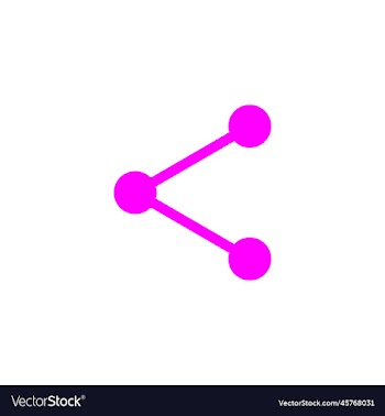 eps10 pink share button abstract icon