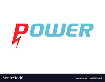 eps10 power logo design electric energy logotype