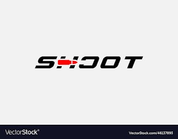 eps10 shoot or gun logo with red bullet