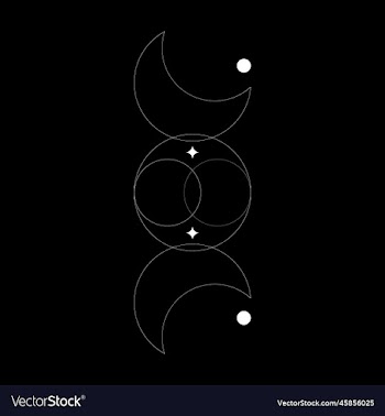 eps10 white abstract line art of moon