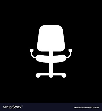 eps10 white arm chair abstract icon or logo