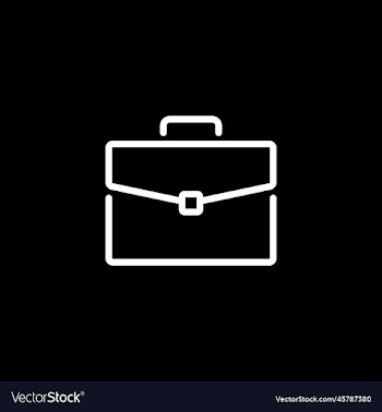 eps10 white briefcase abstract line art