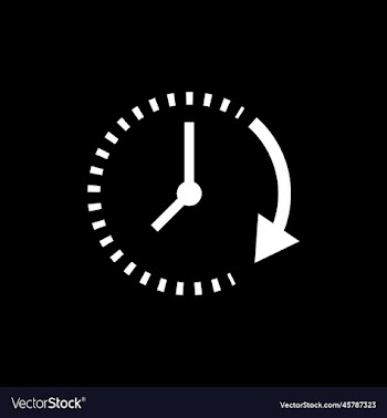 eps10 white passage of time abstract icon