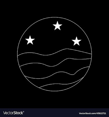 eps10 white waves of water and stars in sun