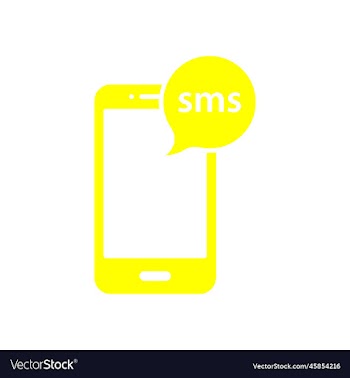 eps10 yellow smartphone email or sms