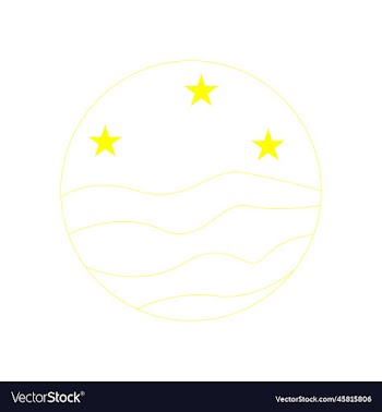 eps10 yellow waves of water and stars