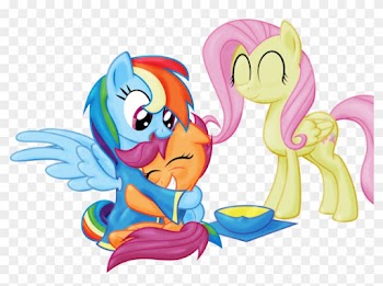 Eqd-atg Day - Rainbow Dash Fluttershy And Scootaloo