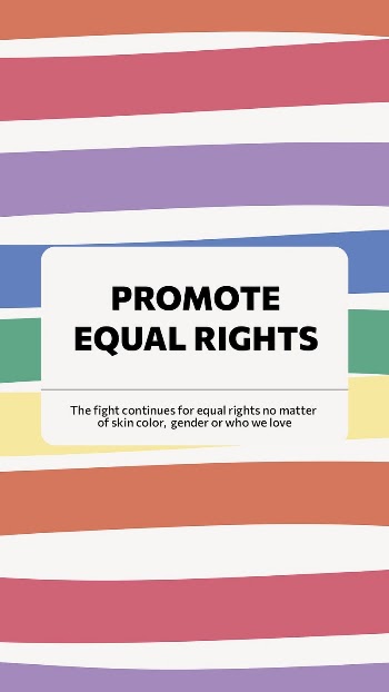Equal rights Instagram story template, | Free PSD Template - rawpixel