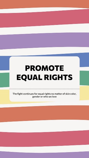 Equal rights Instagram story template, | Free Vector Template - rawpixel