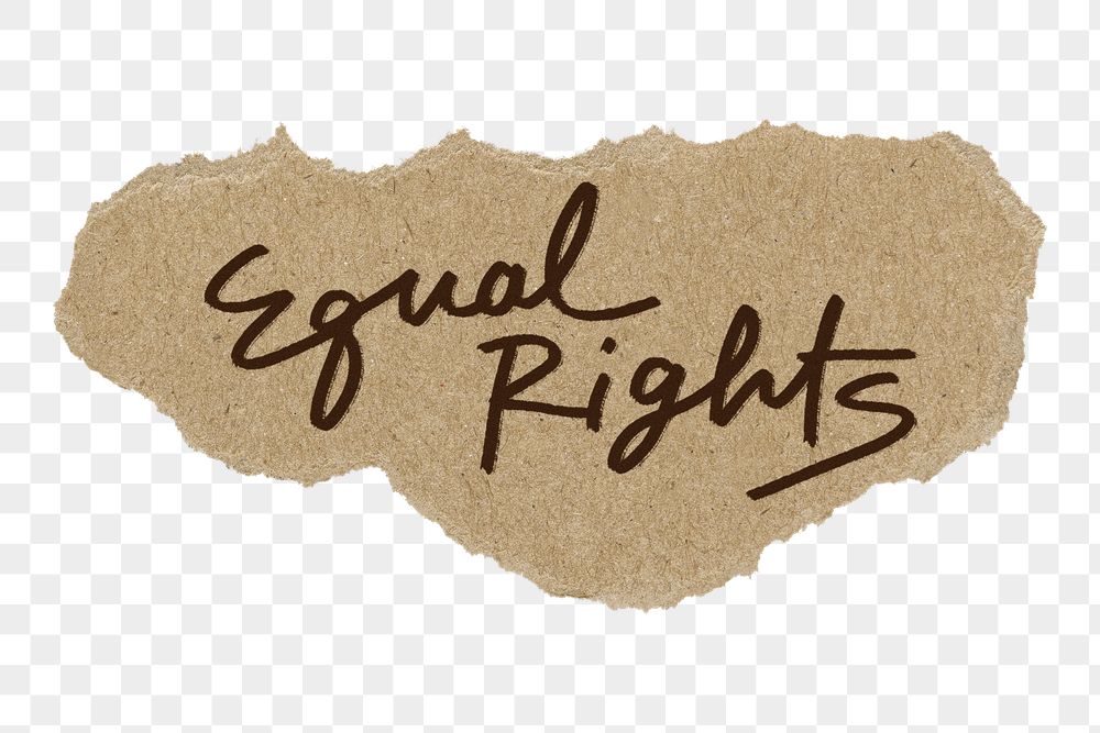 Equal rights png word sticker | Free PNG - rawpixel