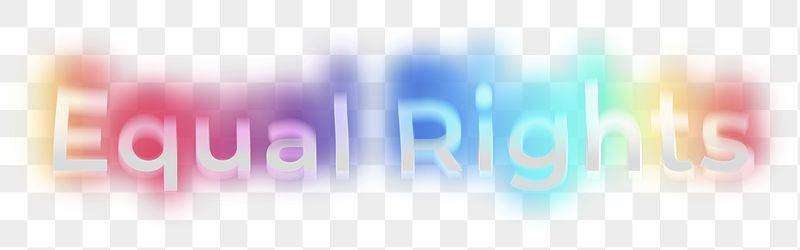 Equal rights png word sticker, | Free PNG - rawpixel