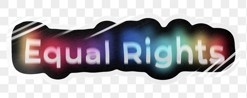 Equal rights png word sticker, | Free PNG - rawpixel