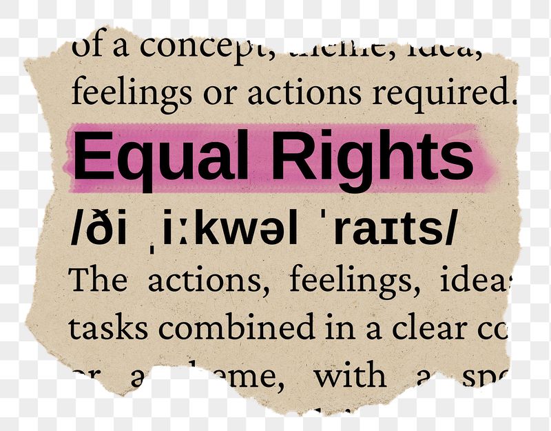 Equal rights png word sticker, | Free PNG - rawpixel
