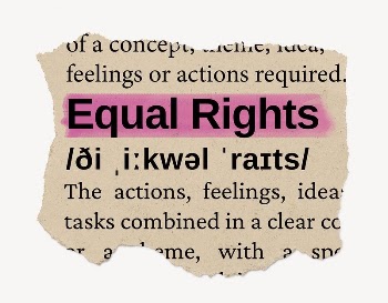 Equal rights ripped dictionary, editable | Free PSD - rawpixel