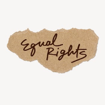 Equal rights ripped paper collage | Free PSD - rawpixel