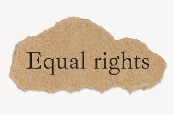 Equal rights word typography, torn | Free PSD - rawpixel
