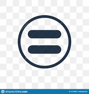 Equal Vector Icon Isolated On Transparent Background, Equal Tra ...