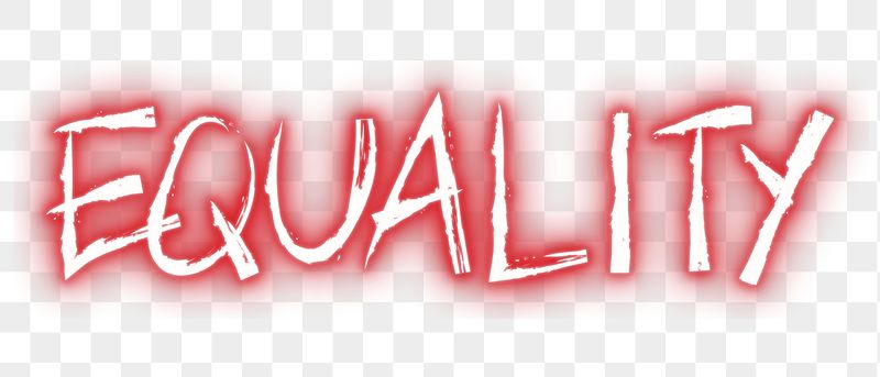 Equality png neon word sticker, | Free PNG - rawpixel