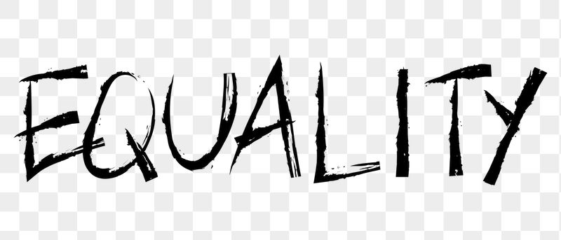 Equality png word sticker, handwritten | Free PNG - rawpixel