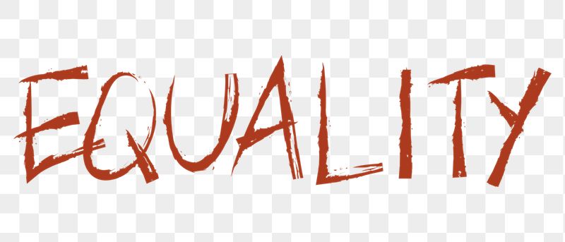 Equality png word sticker, handwritten | Free PNG - rawpixel