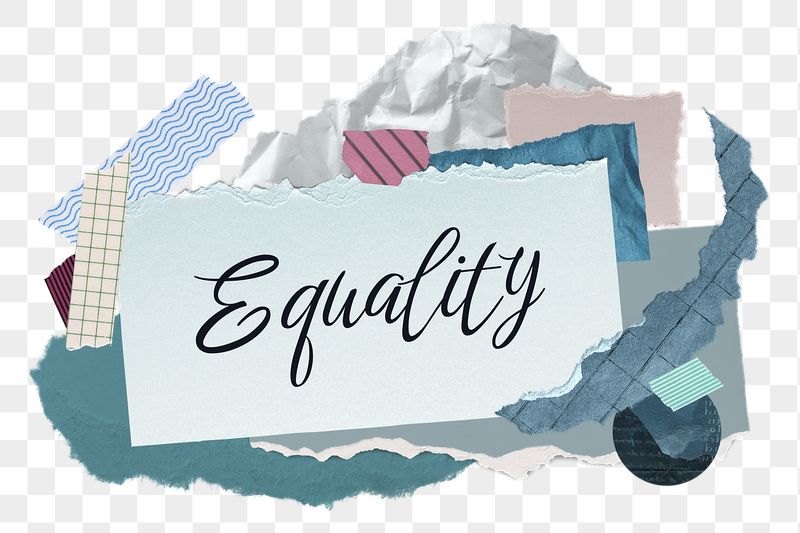 Equality png word sticker typography, | Free PNG - rawpixel