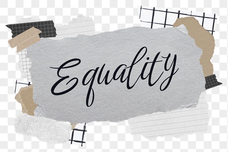 Equality png word sticker typography, | Free PNG - rawpixel