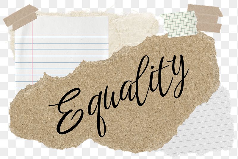 Equality png word sticker typography, | Free PNG - rawpixel