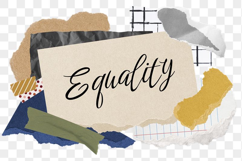 Equality png word sticker typography, | Free PNG - rawpixel