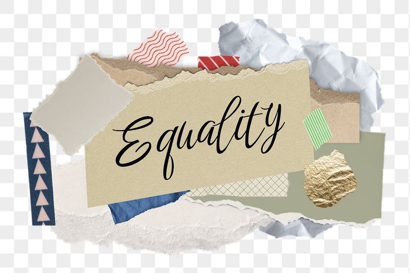 Equality png word sticker typography, | Free PNG - rawpixel