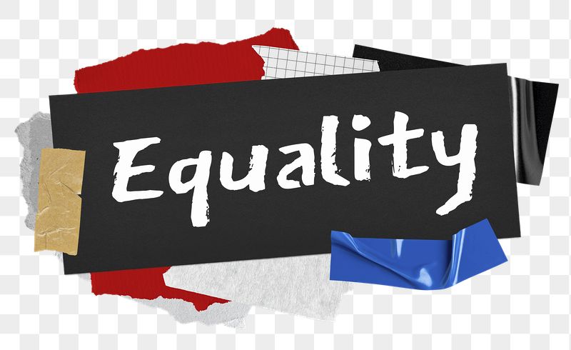 Equality png word sticker typography, | Free PNG - rawpixel