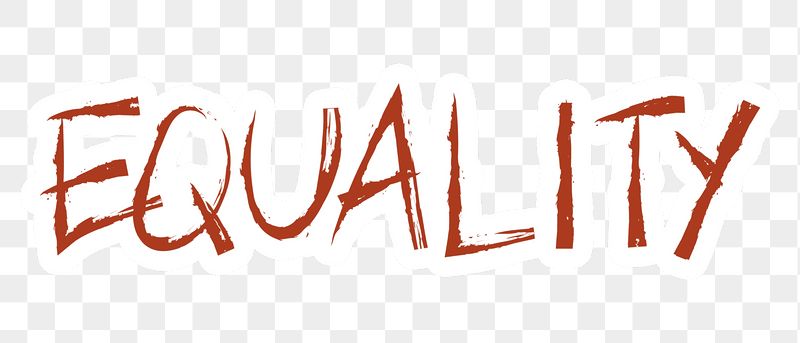 Equality png word sticker typography, | Free PNG - rawpixel