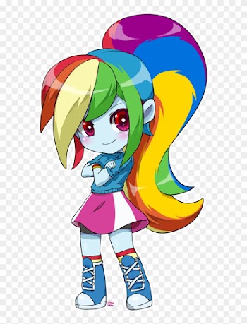 Equestria Girls Rainbow Dash Chibi Commission By Choco-cocco - Equestria Girls Rainbow Dash Chibi