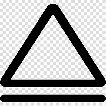 Equilateral triangle Line Computer Icons Arrow, horizontal line transparent background PNG clipart
