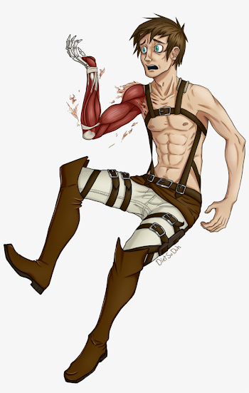 Eren Jaeger By Dietsoduh On Deviantart - Eren Titan Full Body PNG ...