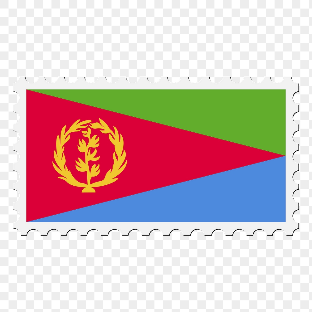 Eritrea flag png sticker, postage | Free PNG - rawpixel