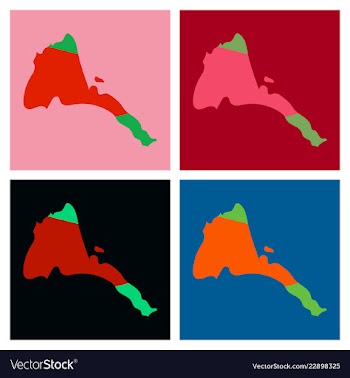 Eritrea map high detailed silhouette isolated on vector image