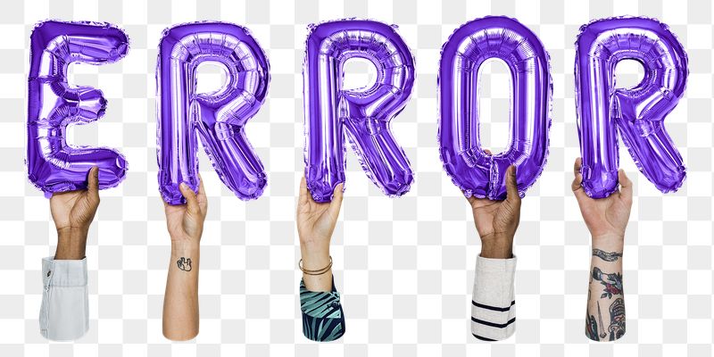 Error balloon png word sticker, | Free PNG - rawpixel