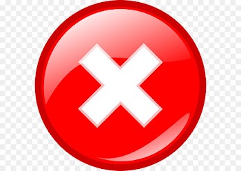 Error HTTP 404 Icon - Red Cross Mark Png File 
