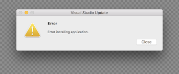 Error installing application" when updating Visual Studio on a Mac ...