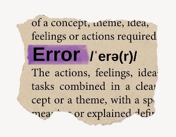 Error ripped dictionary, editable word | Free PSD - rawpixel