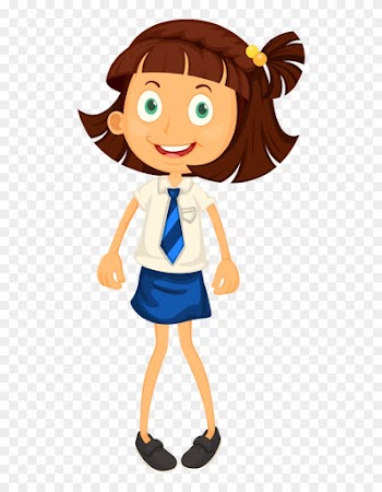 Escola &amp; Formatura - Cartoon Girl Images In School Uniform