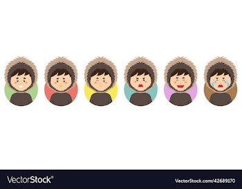 eskimo avatar with various expression