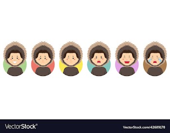 eskimo avatar with various expression